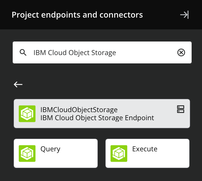 IBM Cloud Object Storage activity types