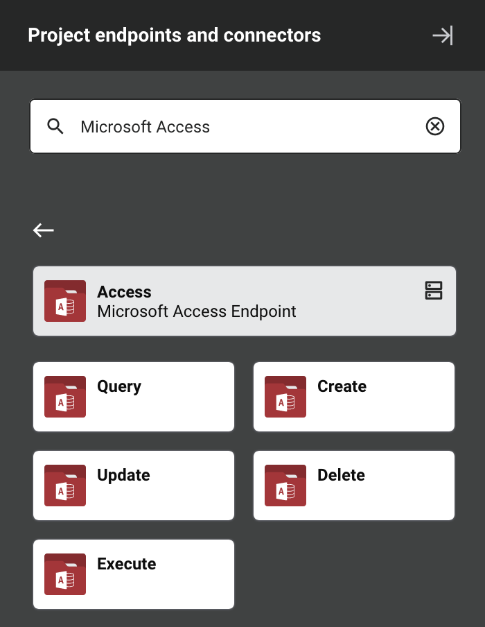Microsoft Access activity types