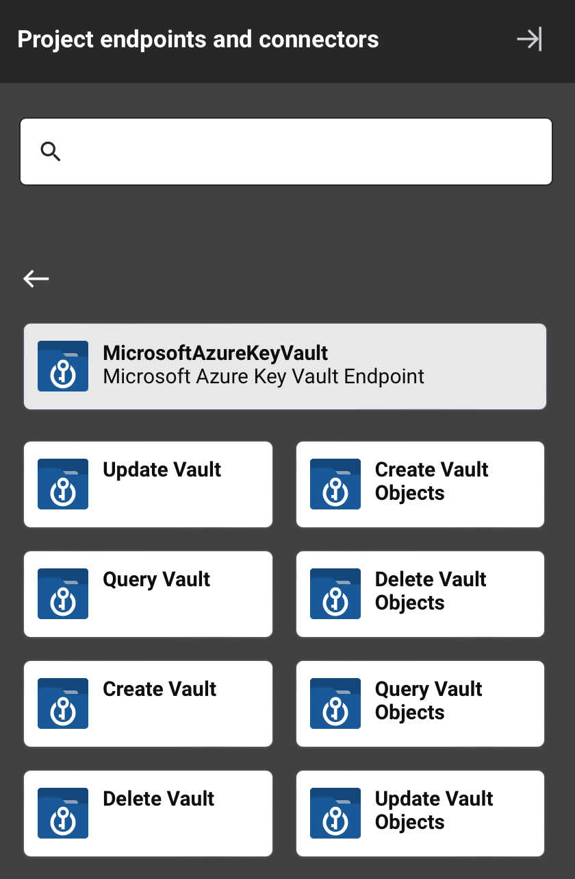 Microsoft Azure Key Vault activity types