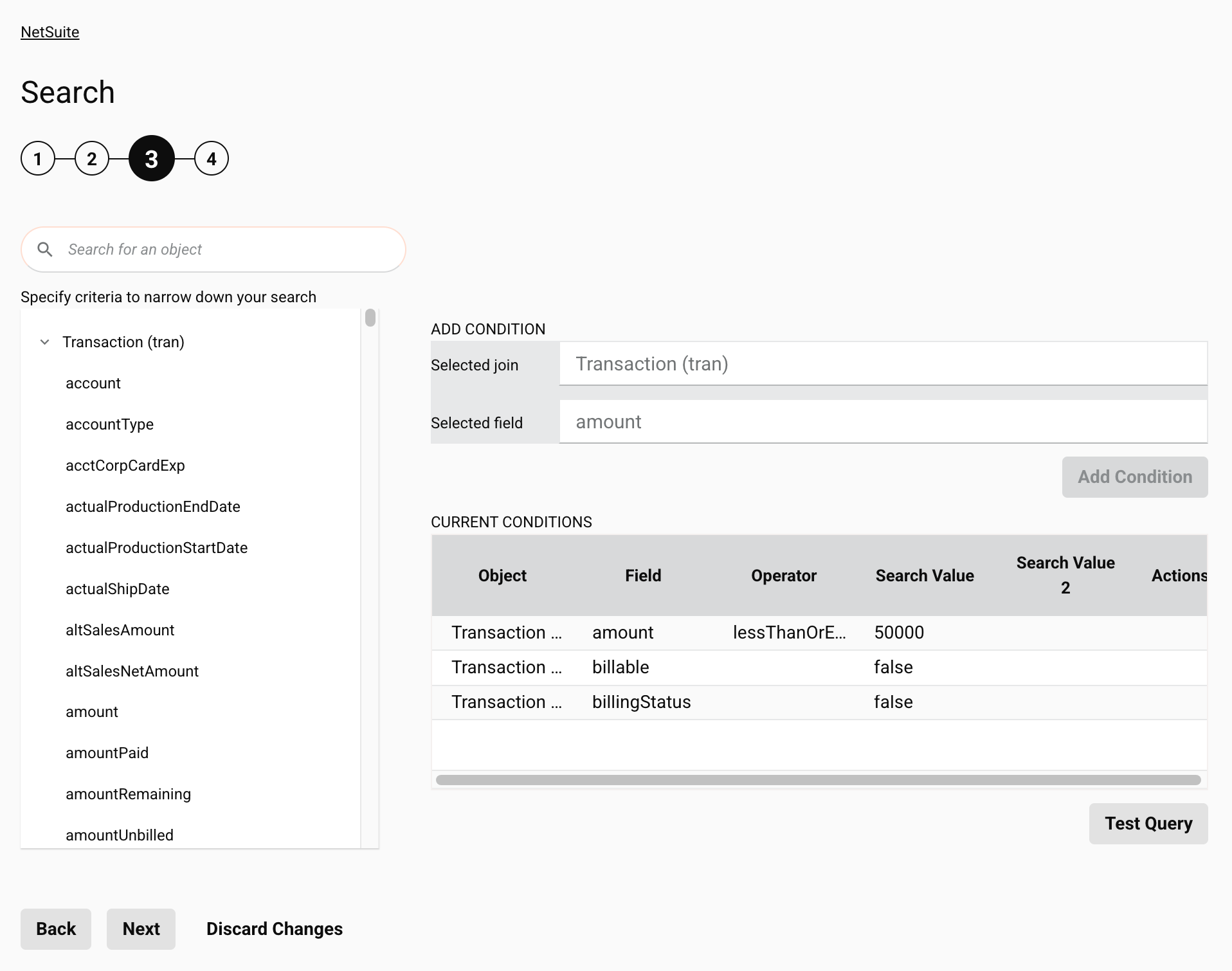 Actividad 3 de búsqueda de NetSuite Búsqueda básica