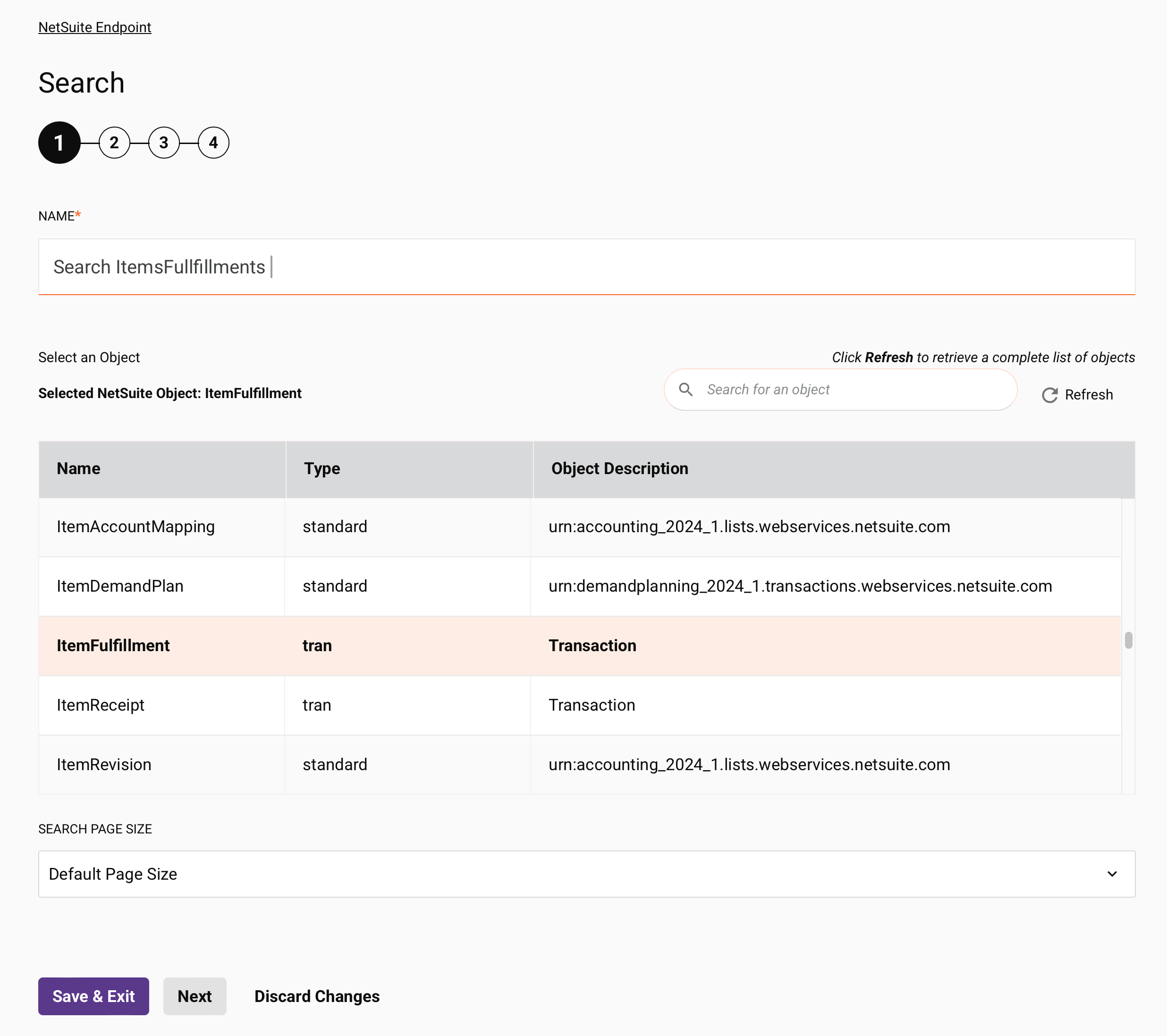 database insert step 1 select table next