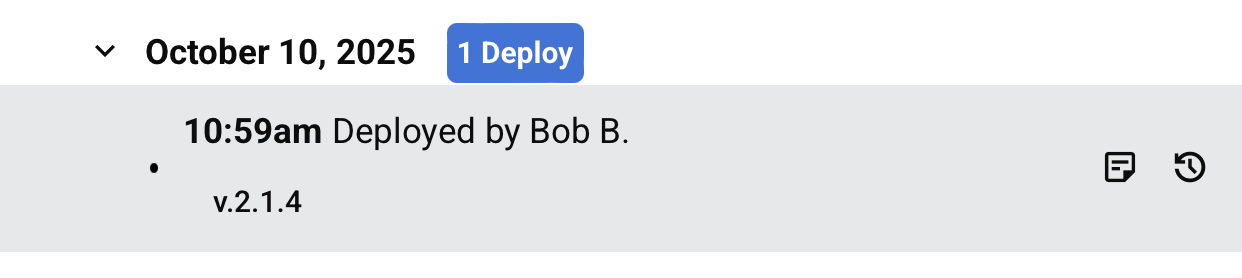 project history restore this version