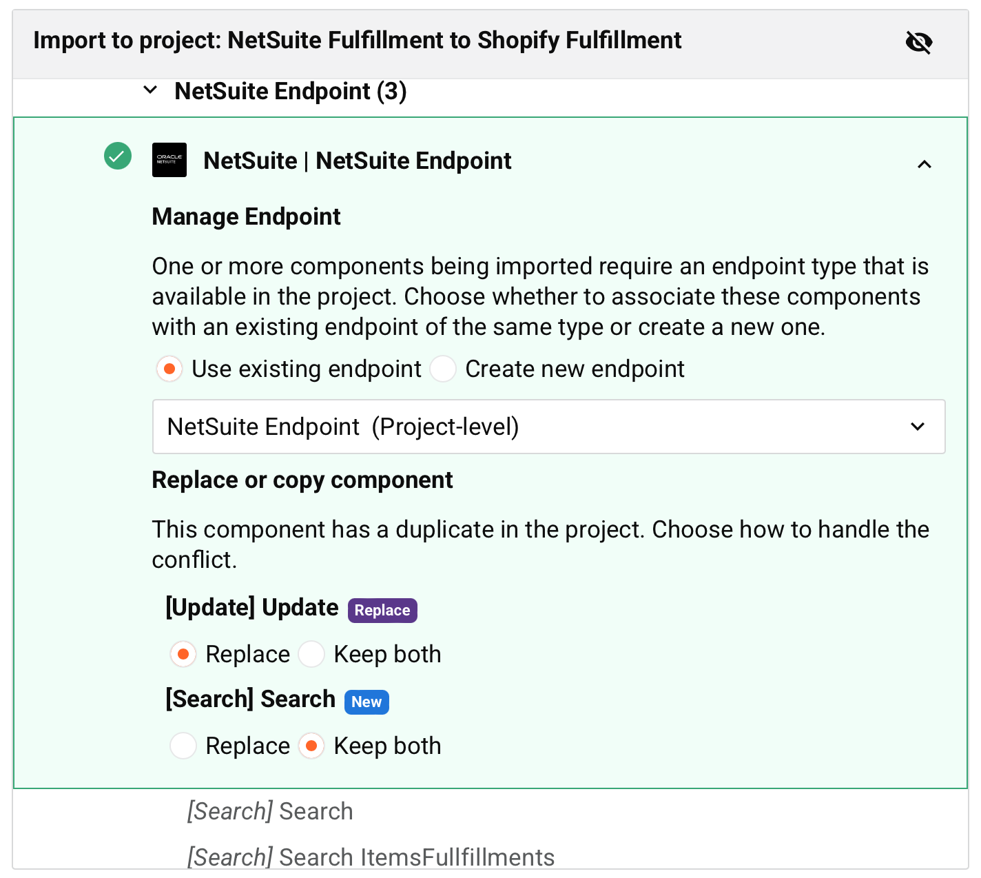 replace or copy component