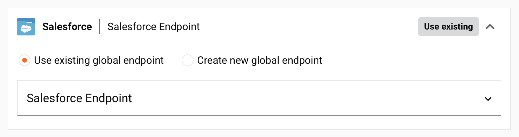 existing global endpoint