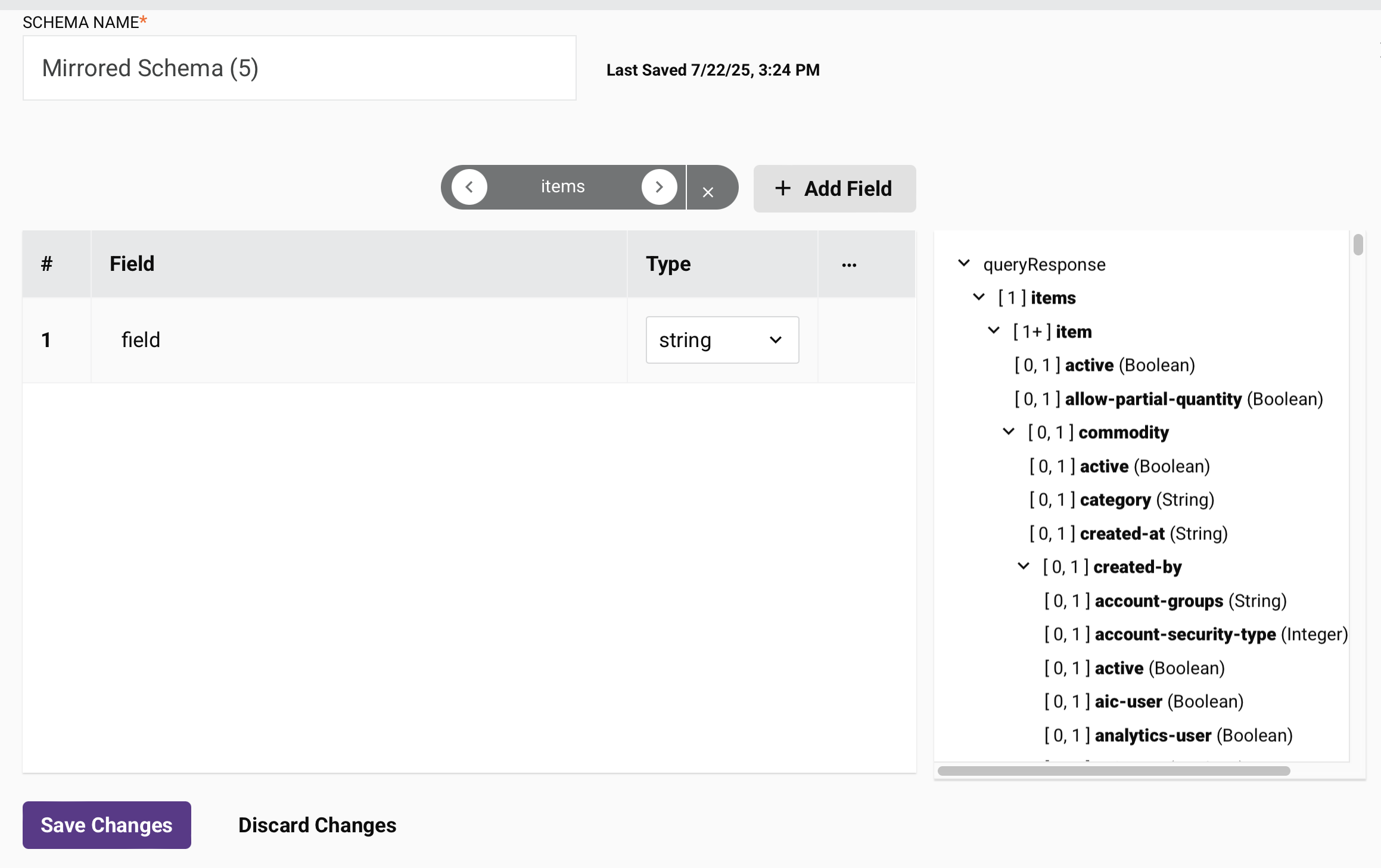 hierarchical add fields