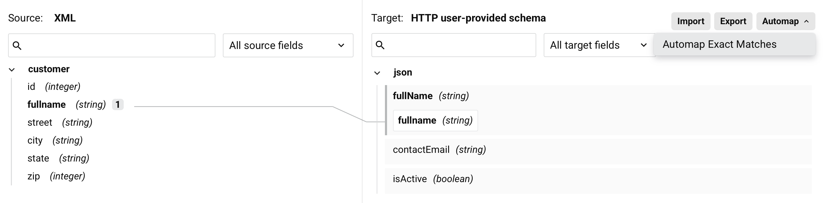 Automap button location