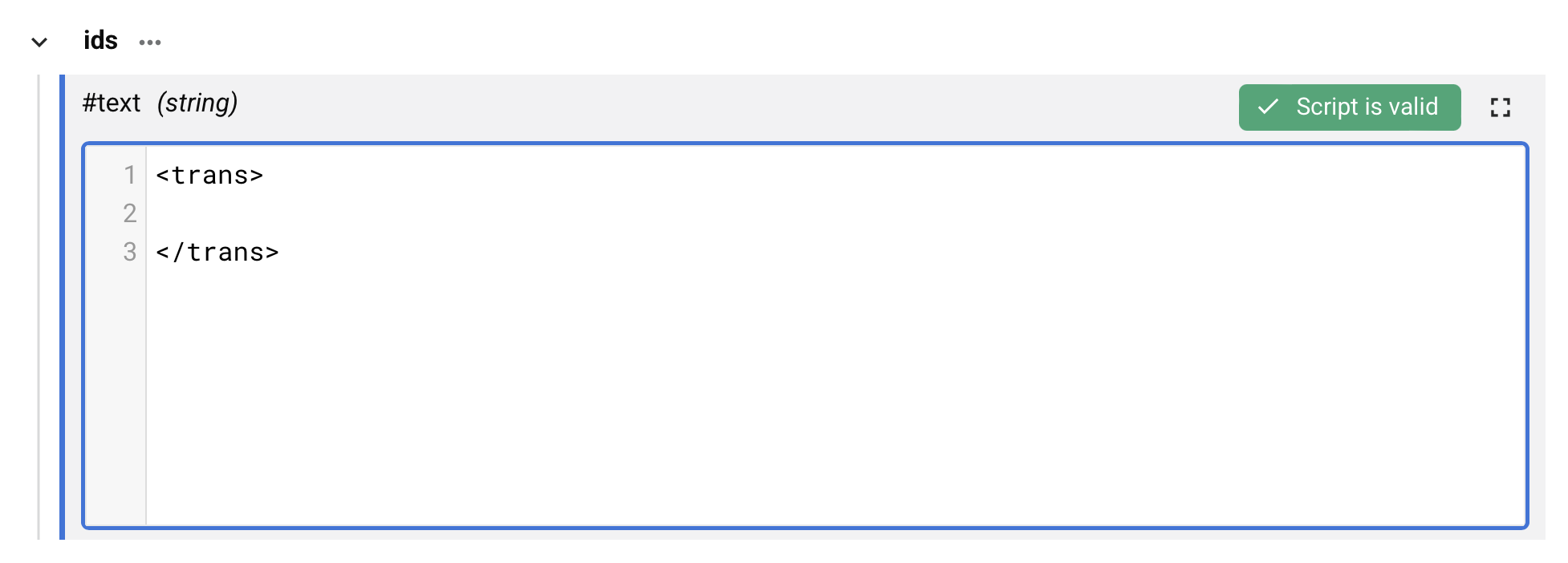 target field add script