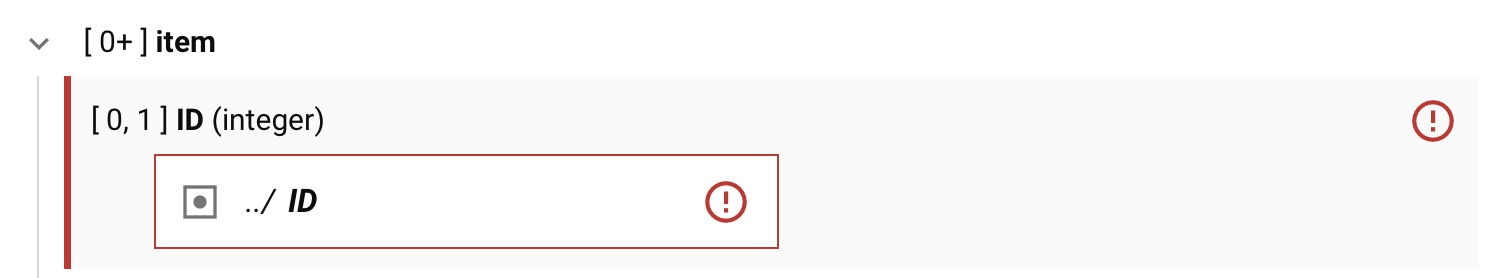 target field invalid object