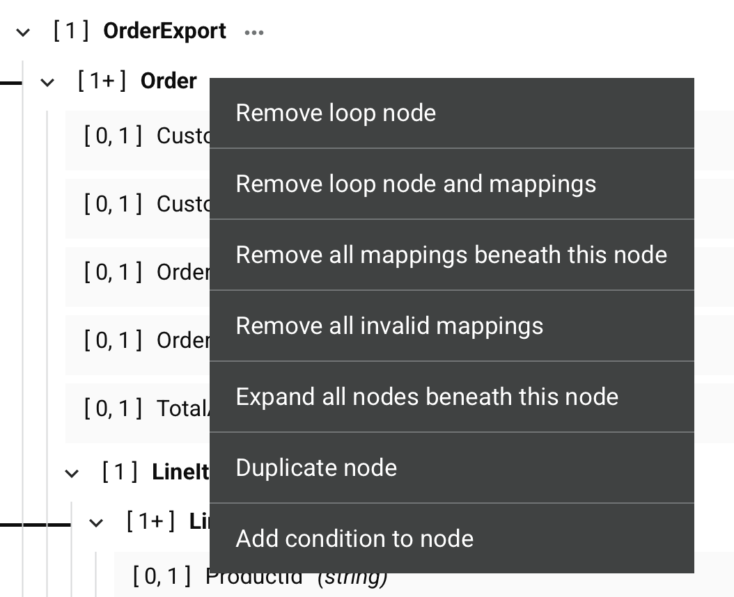 target node remove loop node annotated