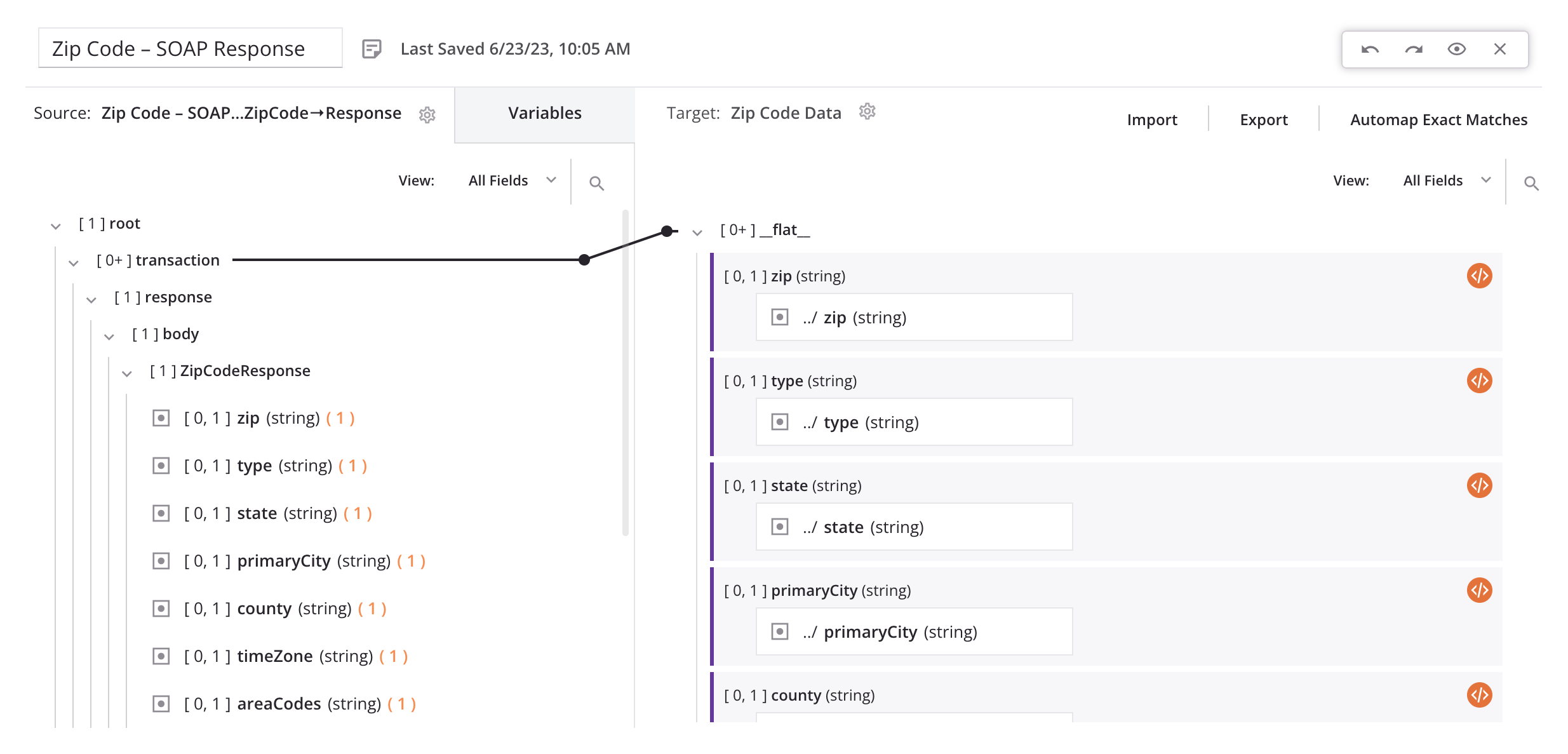 resposta SOAP do código postal