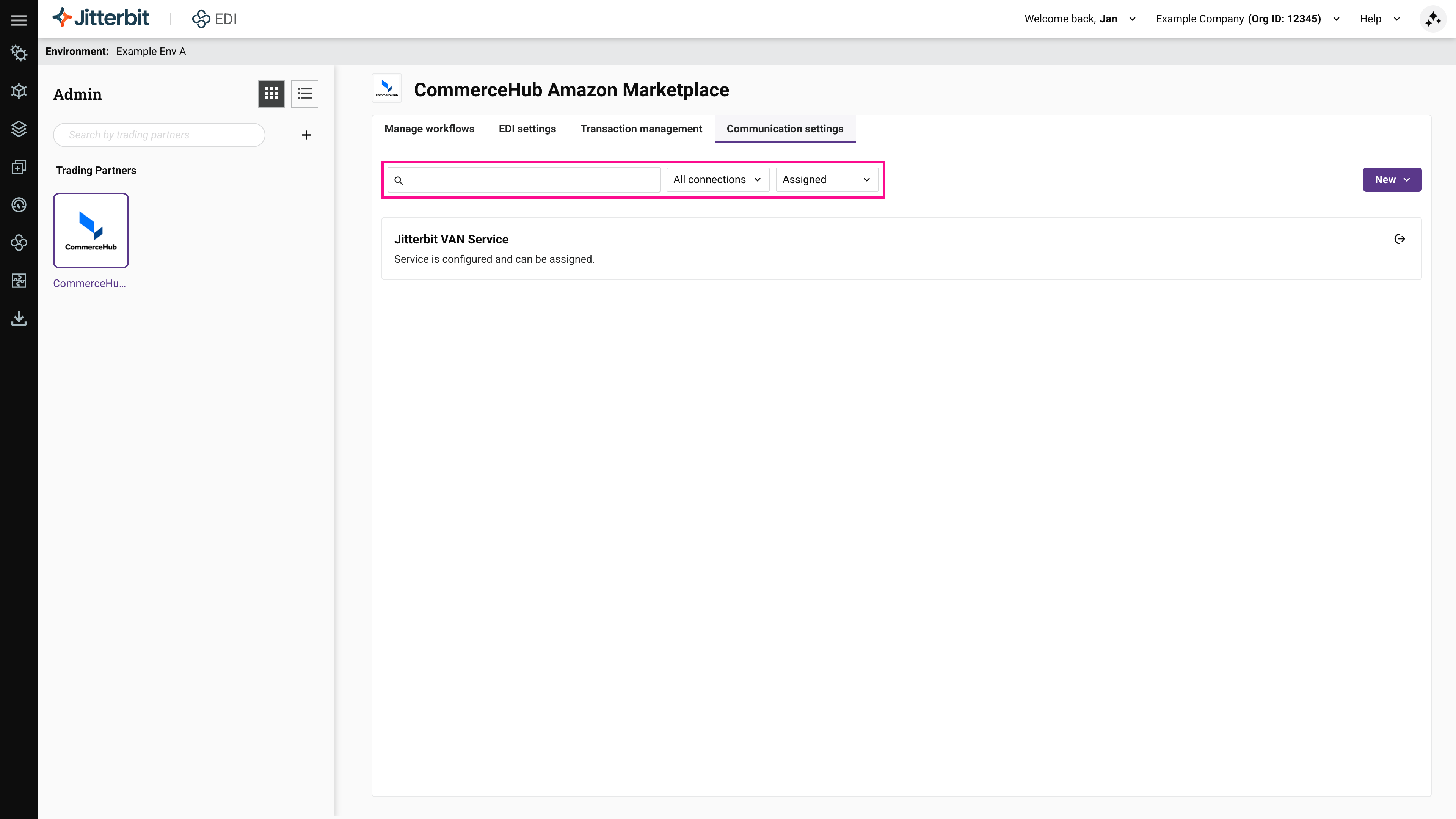 Barra de ferramentas de filtros