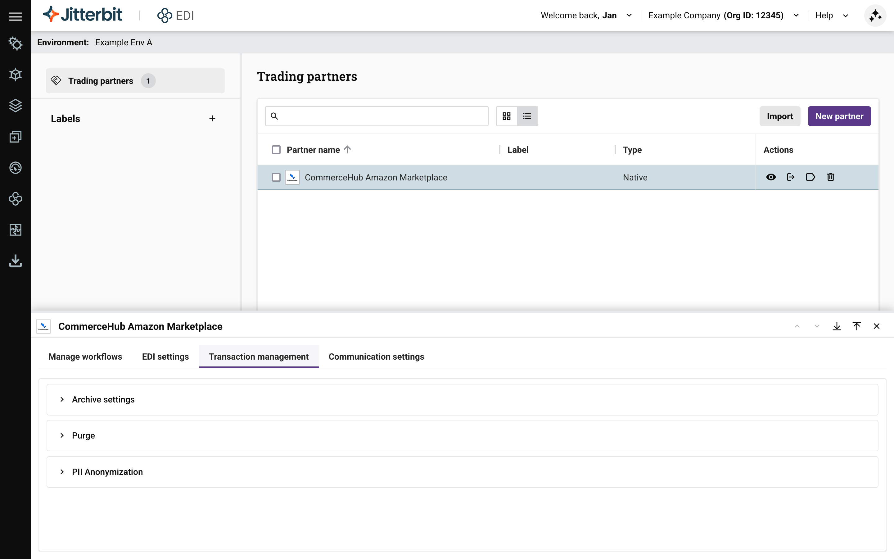 Transaction management