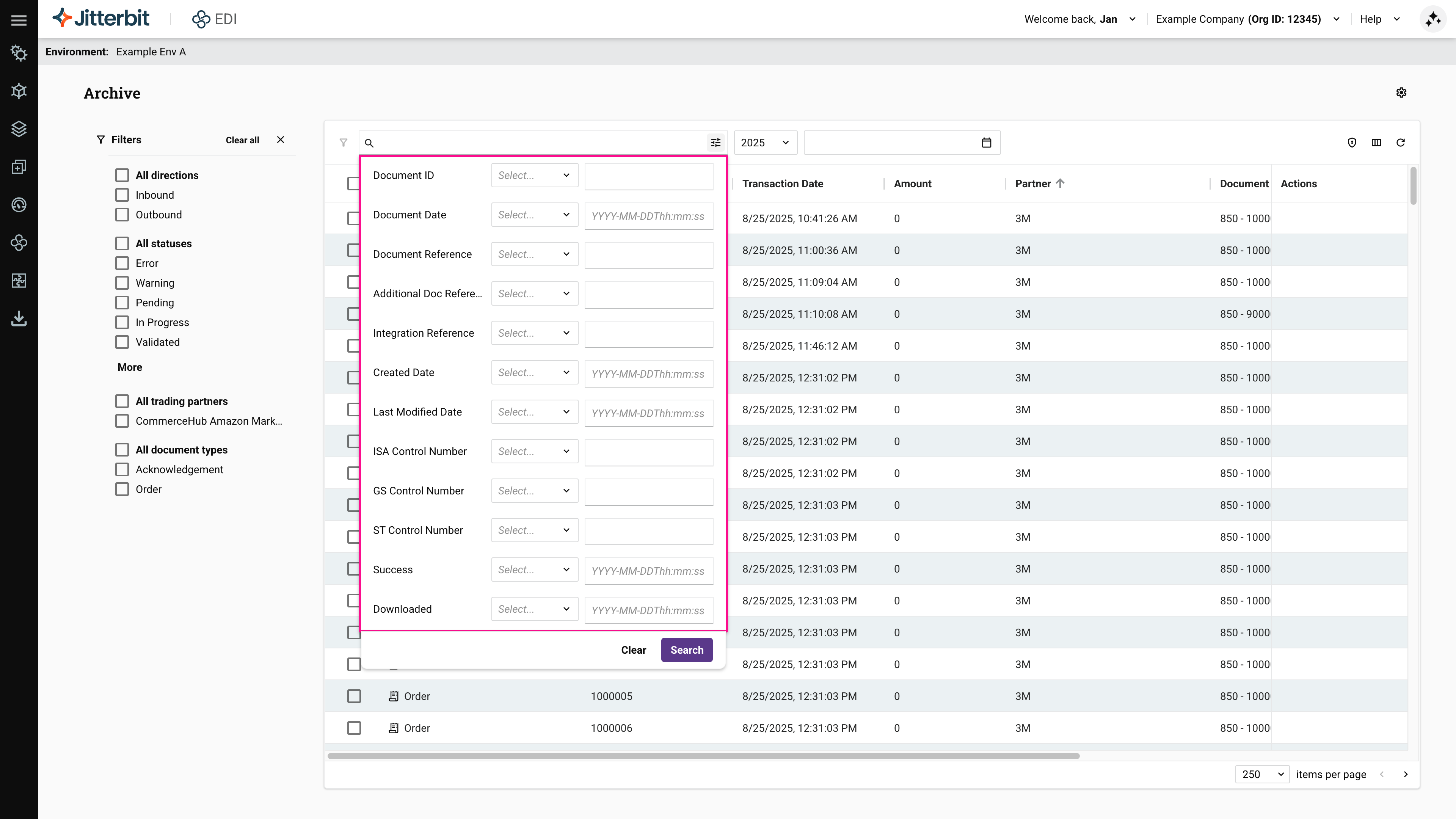 Advanced search builder