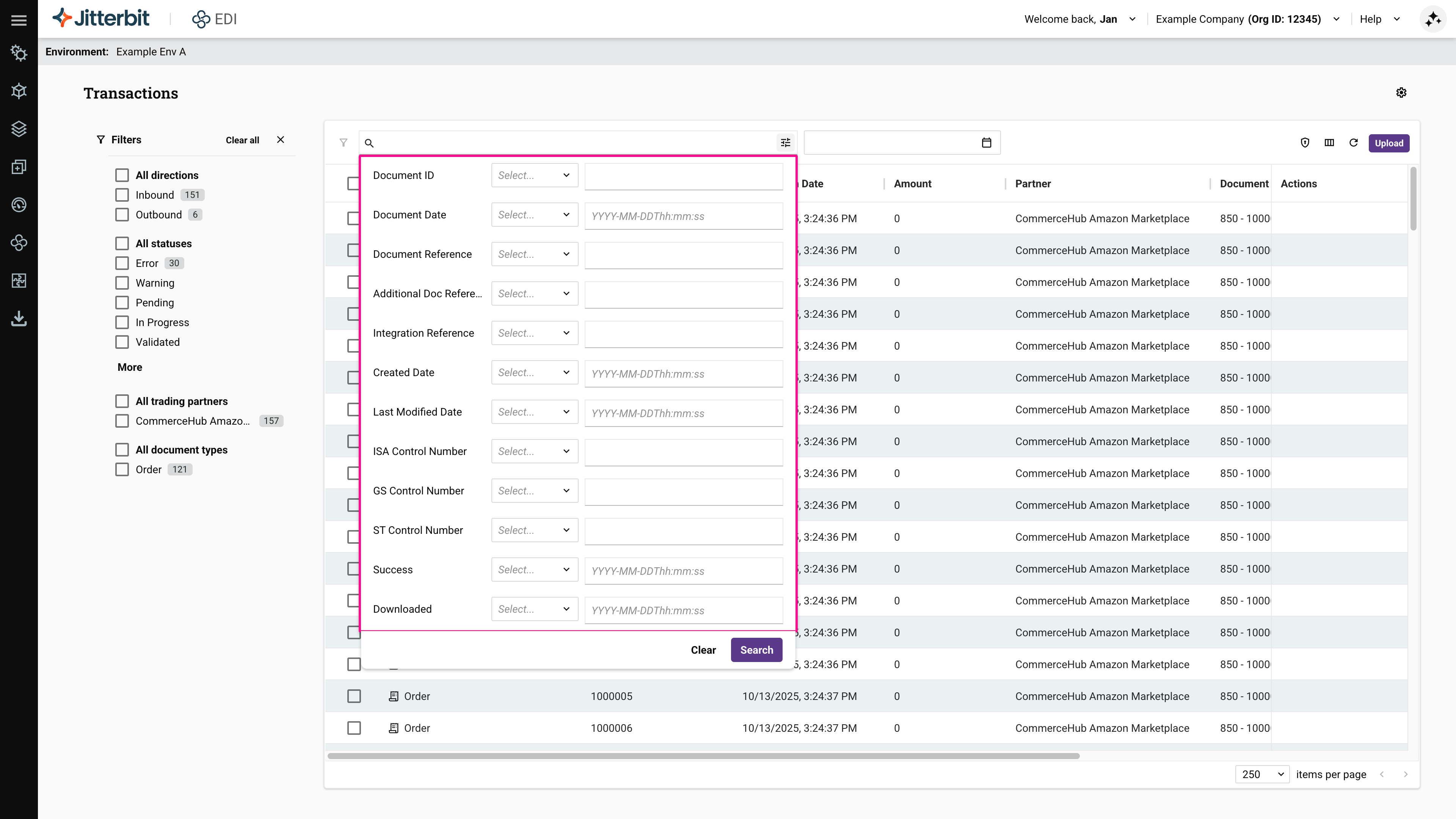 Advanced search builder