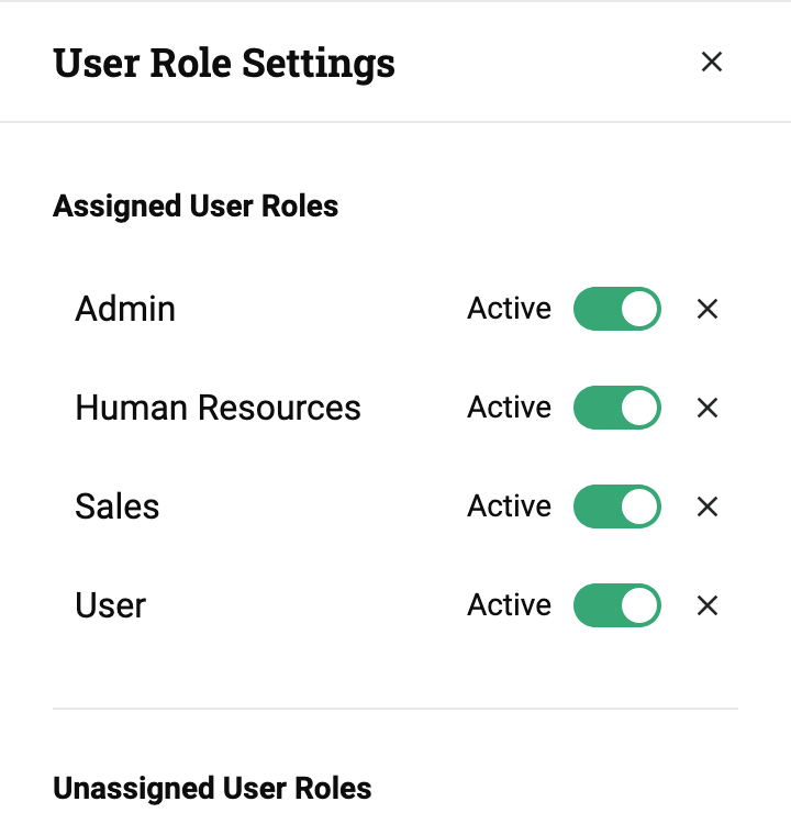 Configuración de roles