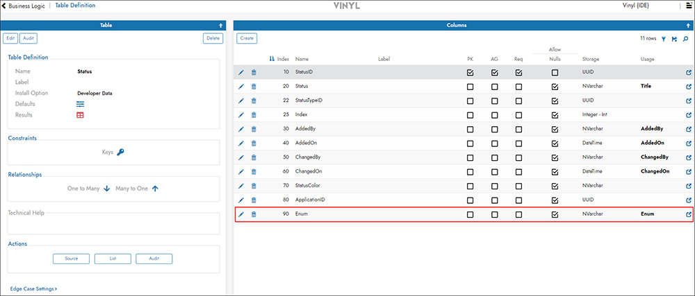Enumtabledefinition Enumtabledefinition