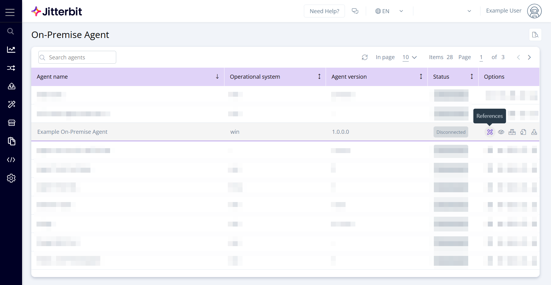 configure a new application on an on-premise agent image 6