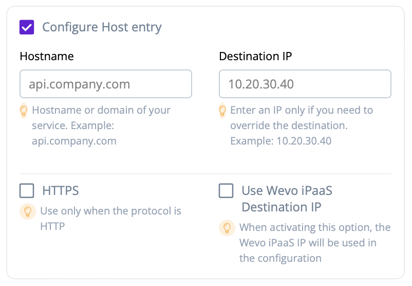 configure host entry
