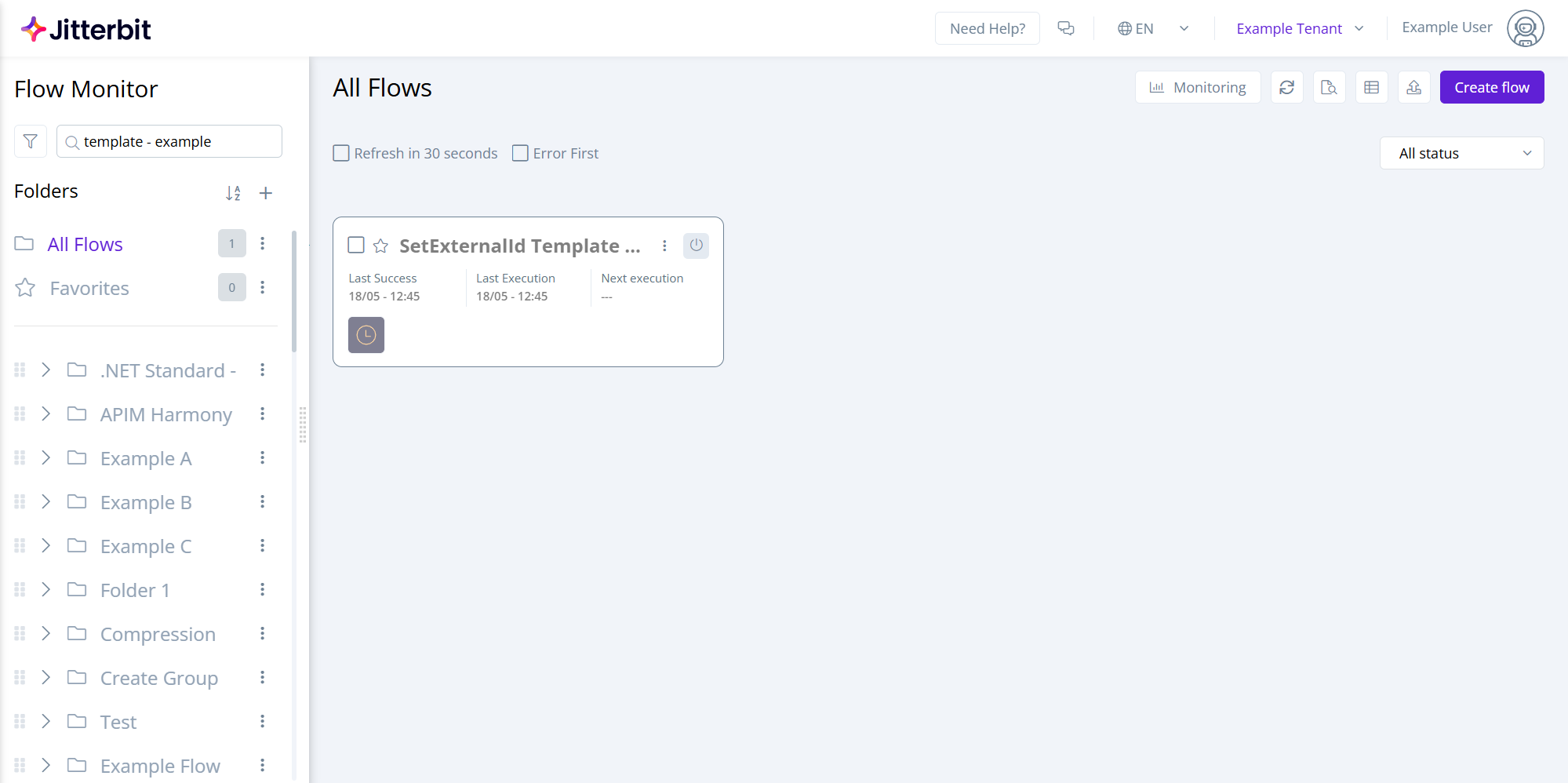 Flow Monitor card view