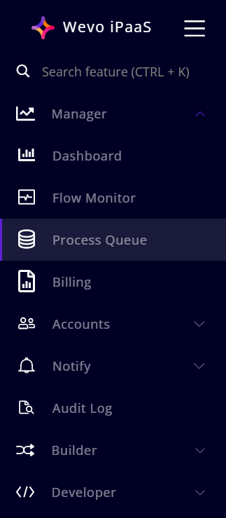 monitor a process queue 1